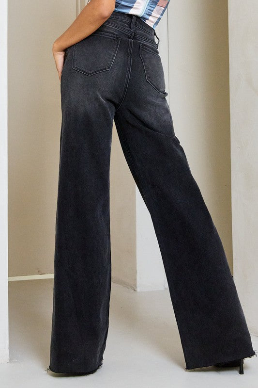 Mia High Waisted Wide Leg Jeans