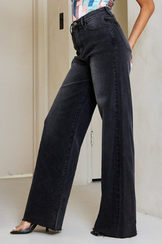 Mia High Waisted Wide Leg Jeans