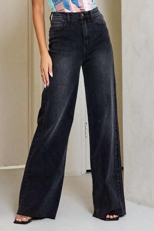 Mia High Waisted Wide Leg Jeans