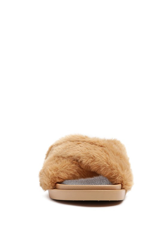 Homebody Faux Fur Slides