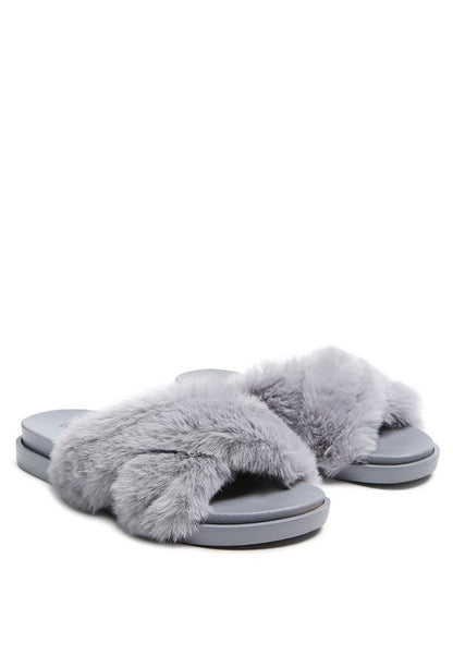 Homebody Faux Fur Slide Sandals