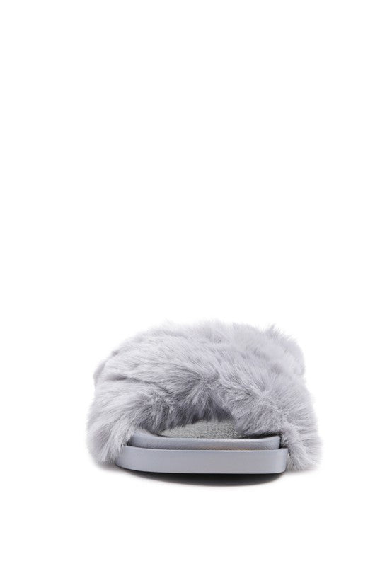 Homebody Faux Fur Slides