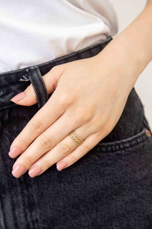 Fair Maiden 14K Gold Adjustable Ring