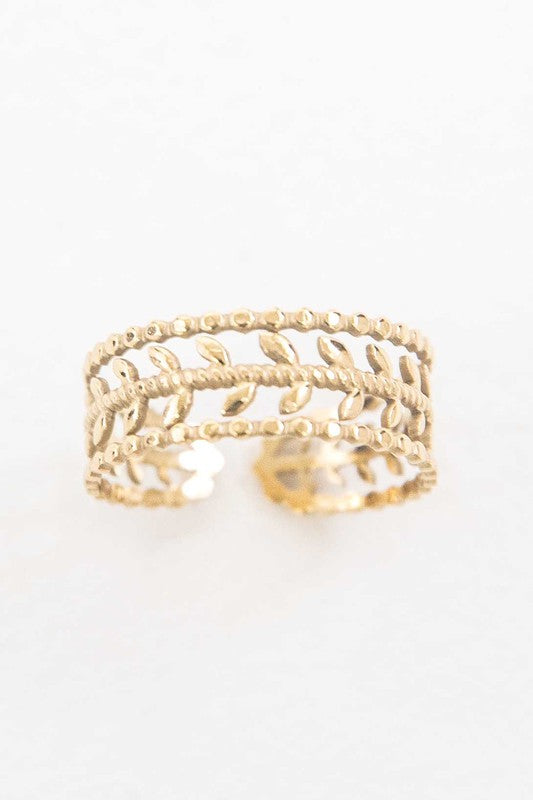 Fair Maiden 14K Gold Adjustable Ring