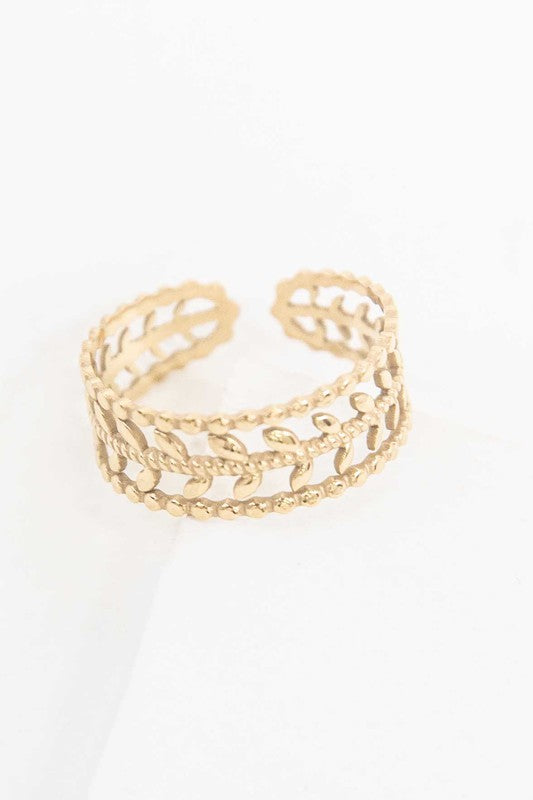 Fair Maiden 14K Gold Adjustable Ring