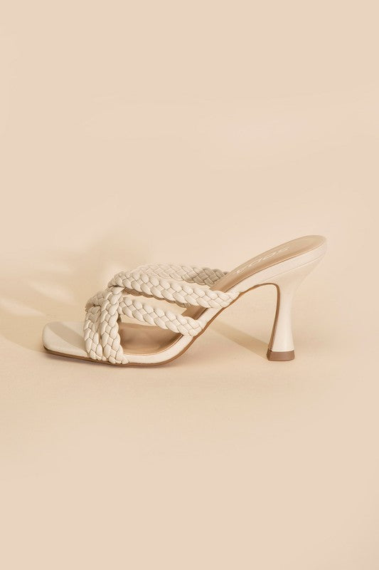 Kira Double Braided Mule Heel Sandals