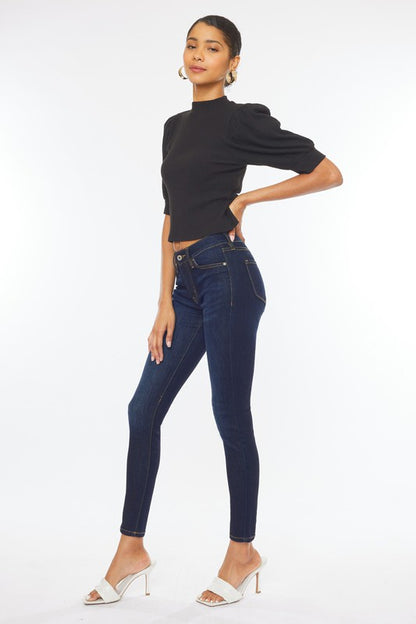 Aubrie Mid Rise Basic Super Skinny Jeans