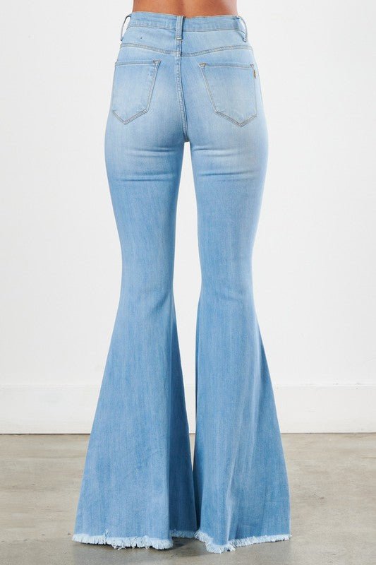 Bittersweet High Waisted Ultra Flare Leg Jeans - ShopRbls