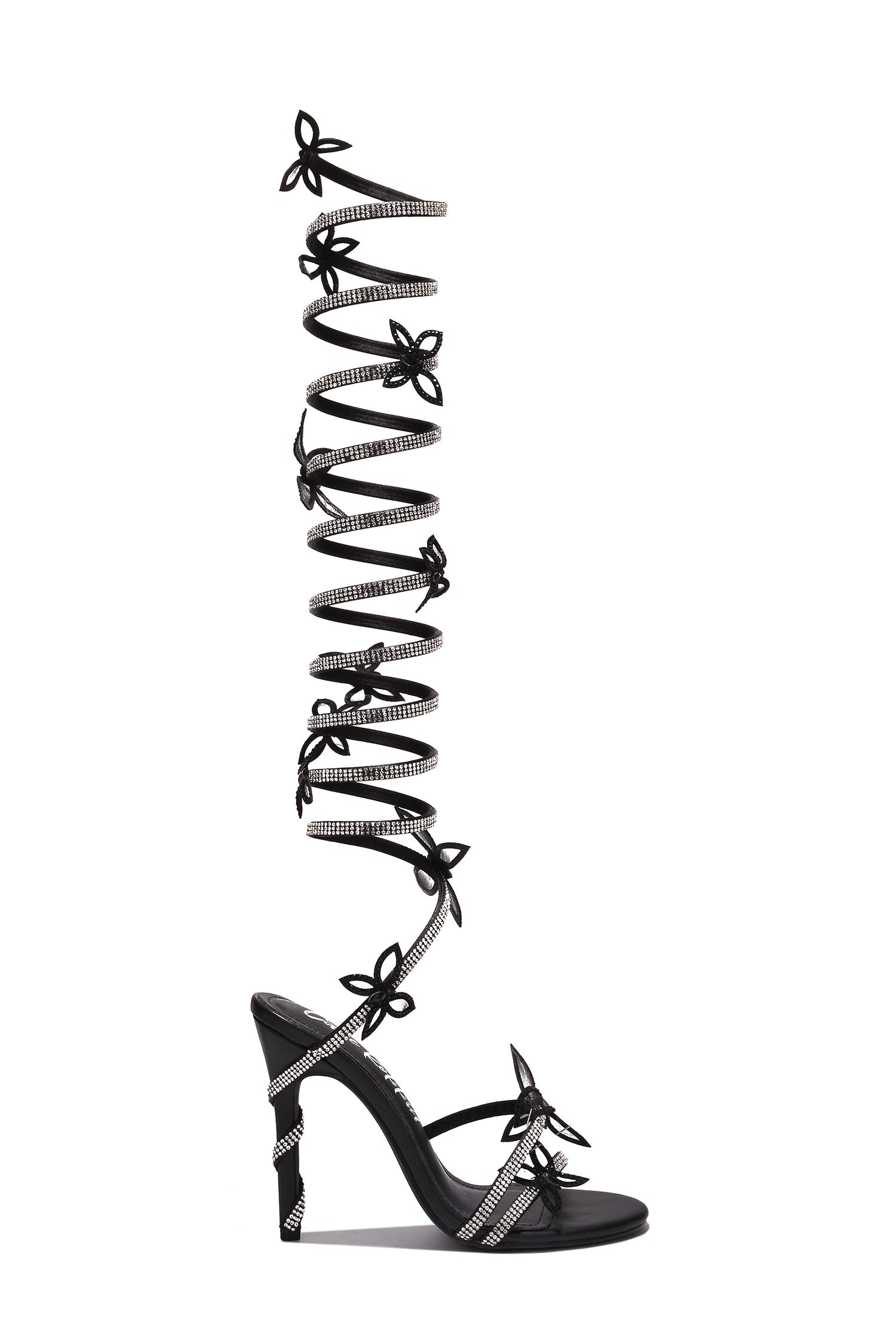Fairytales Diamante Wrap Around Stiletto High Heels