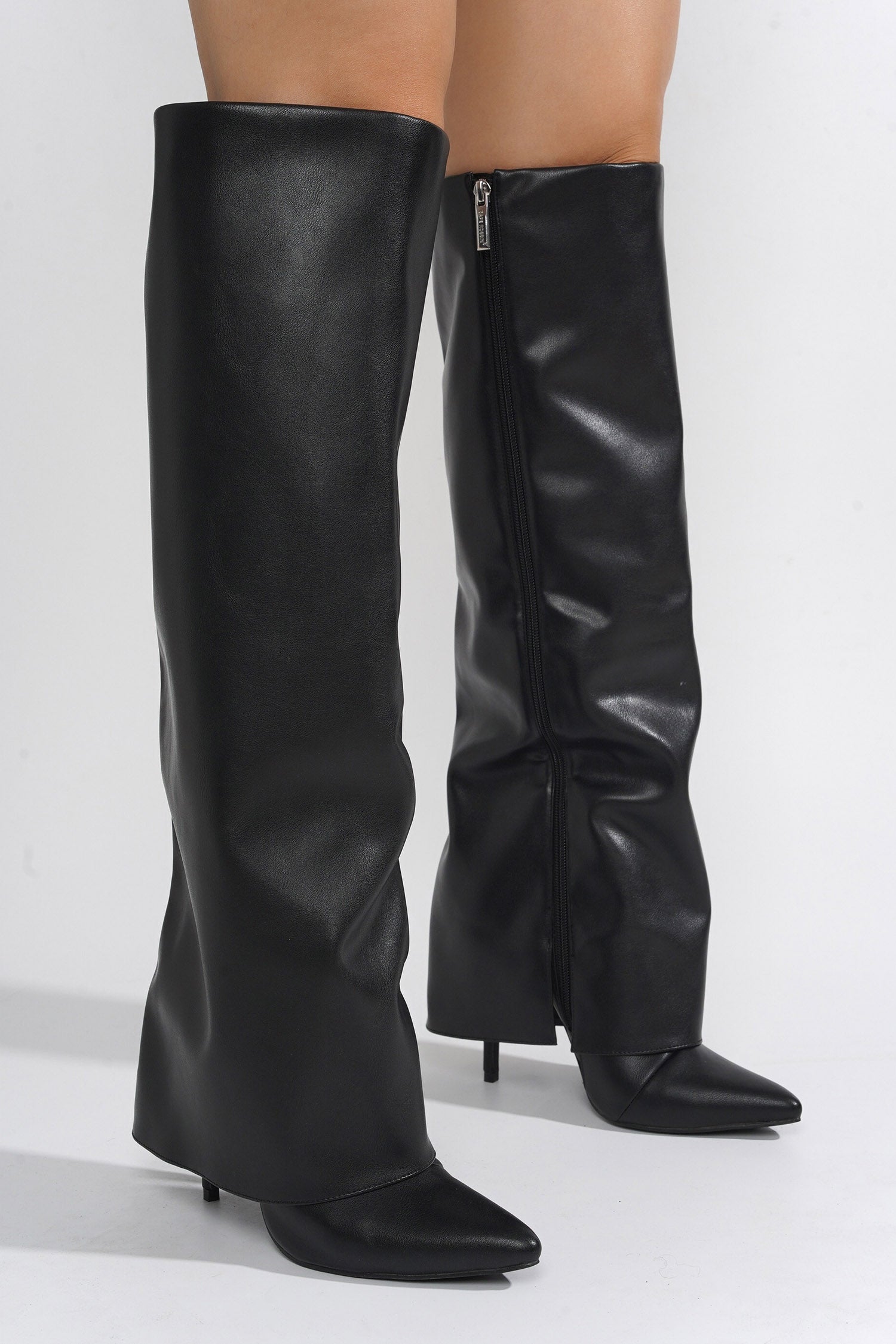 Desperado Fold Over Knee High Boots