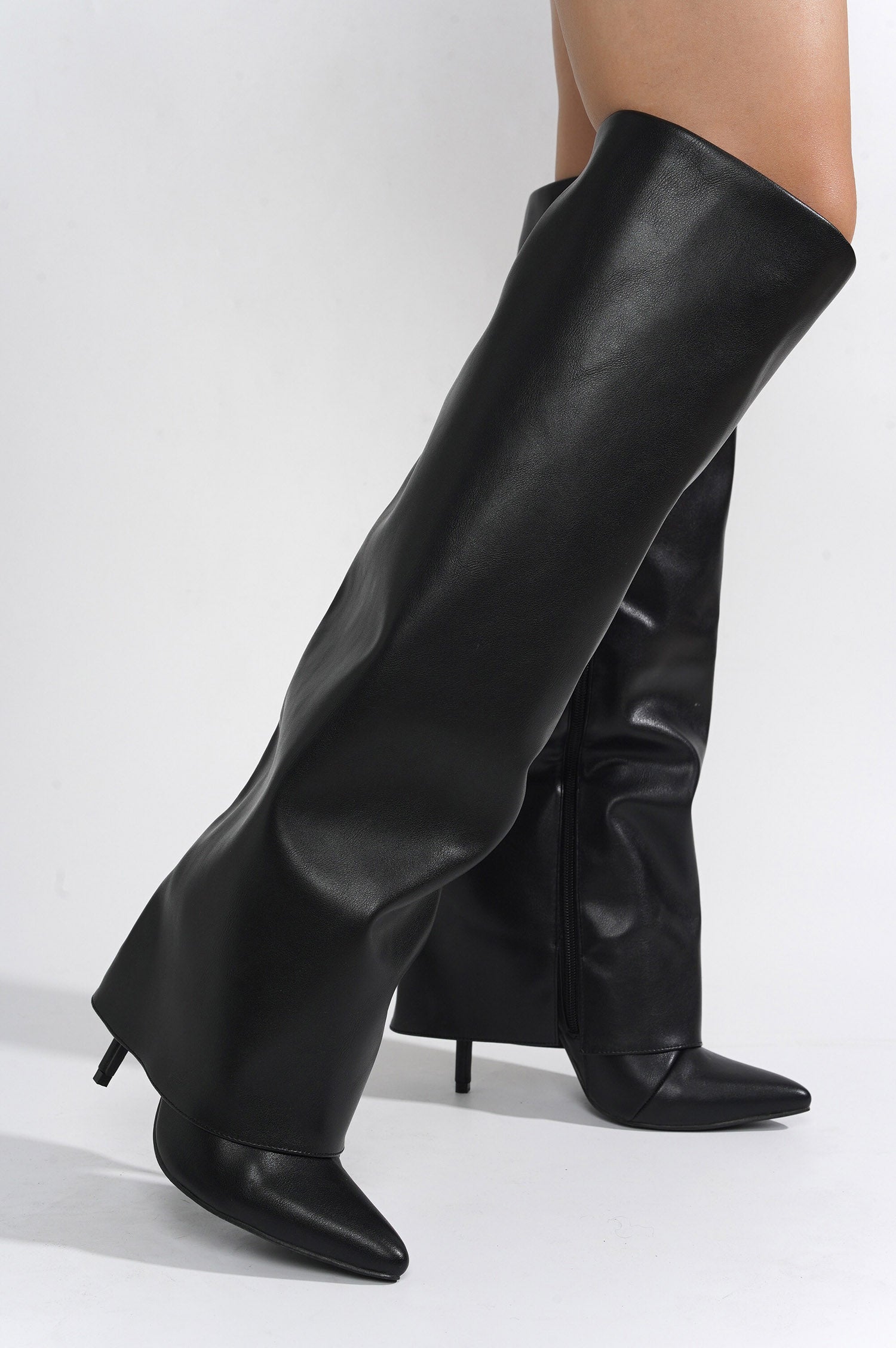 Desperado Fold Over Knee High Boots