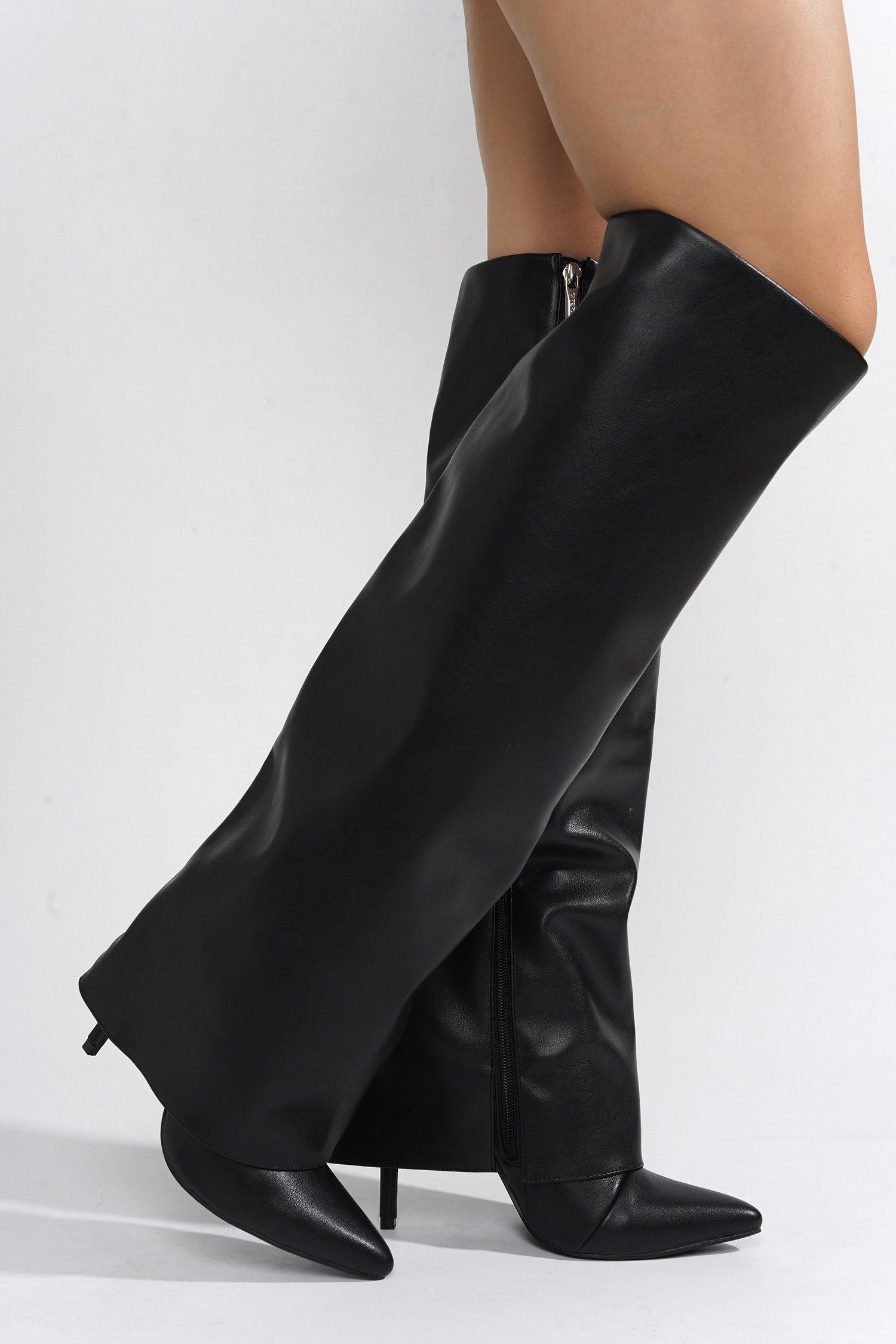 Desperado Fold Over Knee High Boots