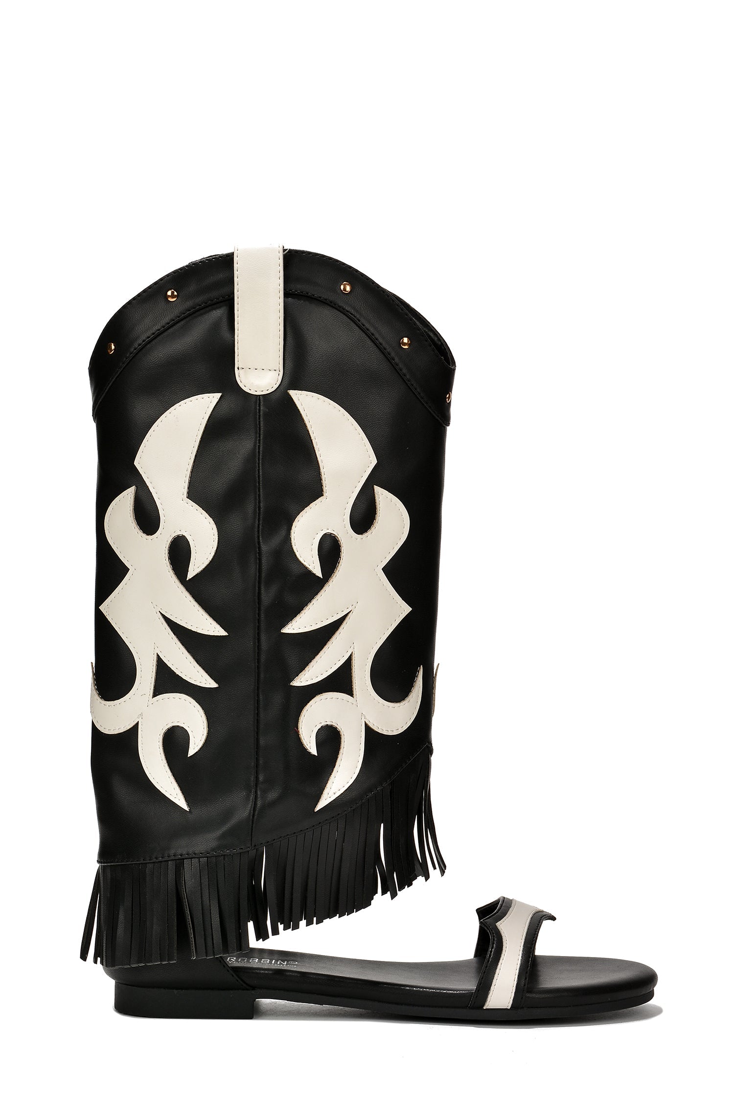 Rodeo Girl Western Fold Over Flat Sandals