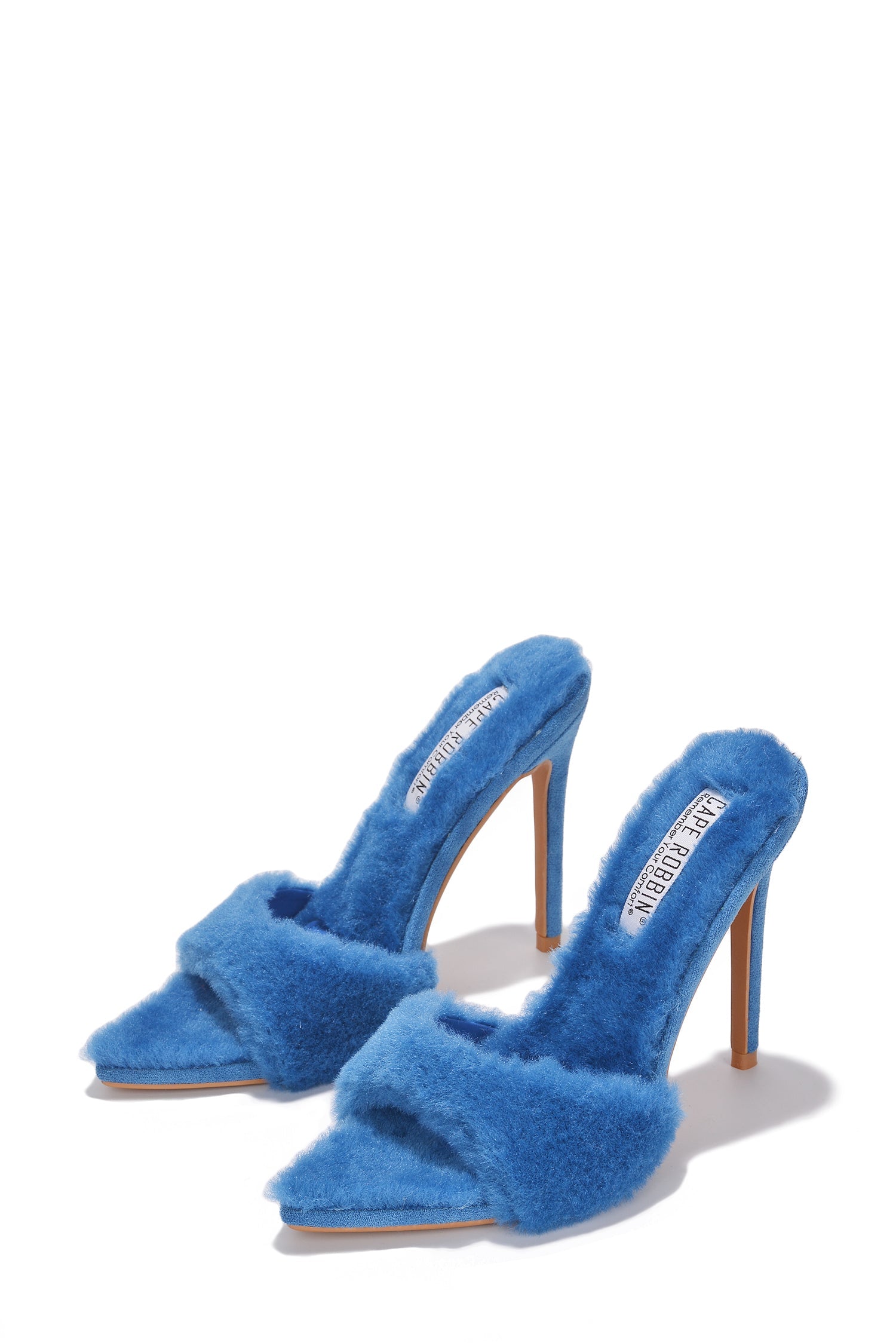 Aspen Faux Fur High Stiletto Heel Mules