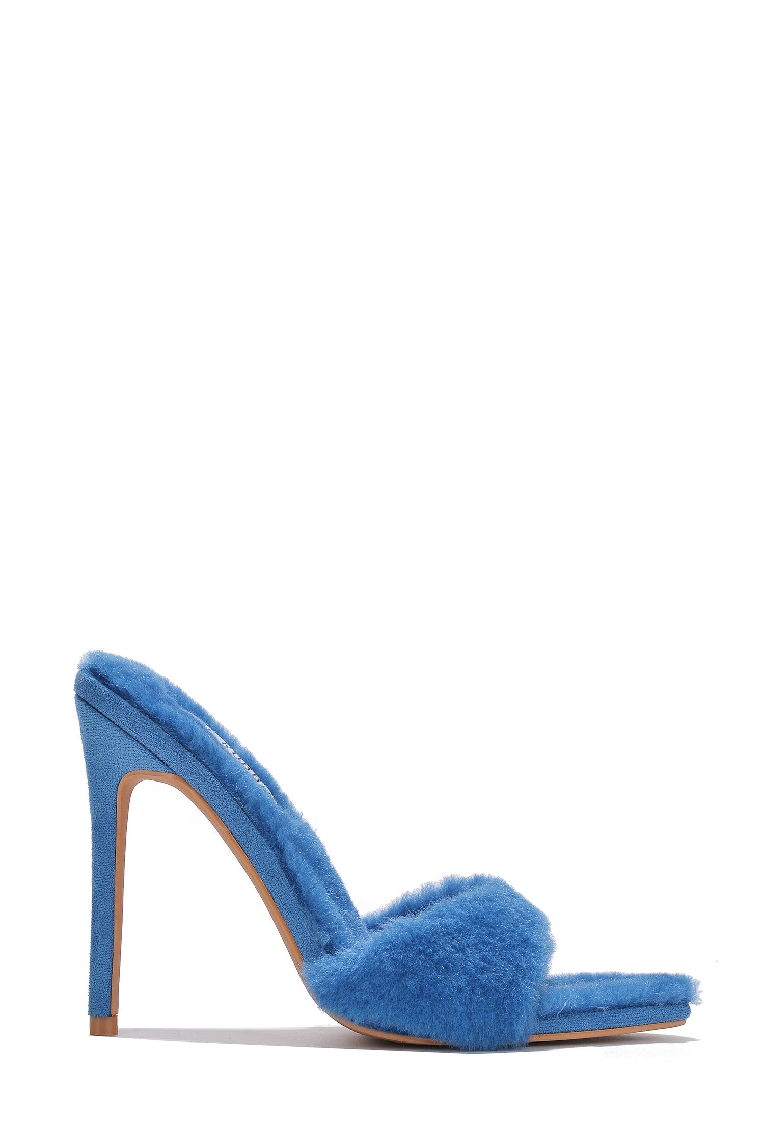 Aspen Faux Fur High Stiletto Heel Mules