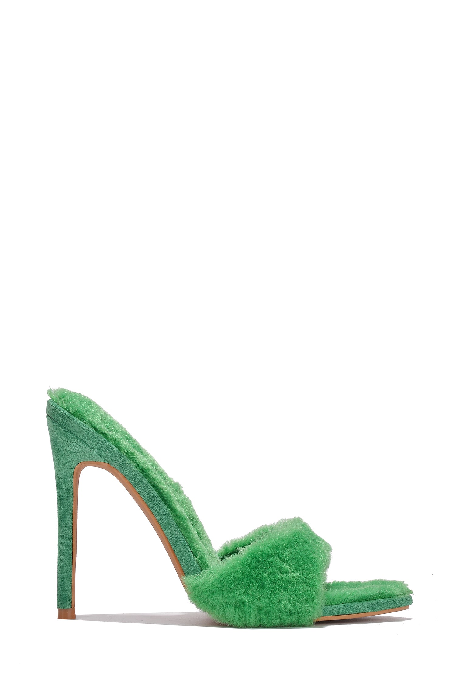 Aspen Faux Fur High Stiletto Heel Mules