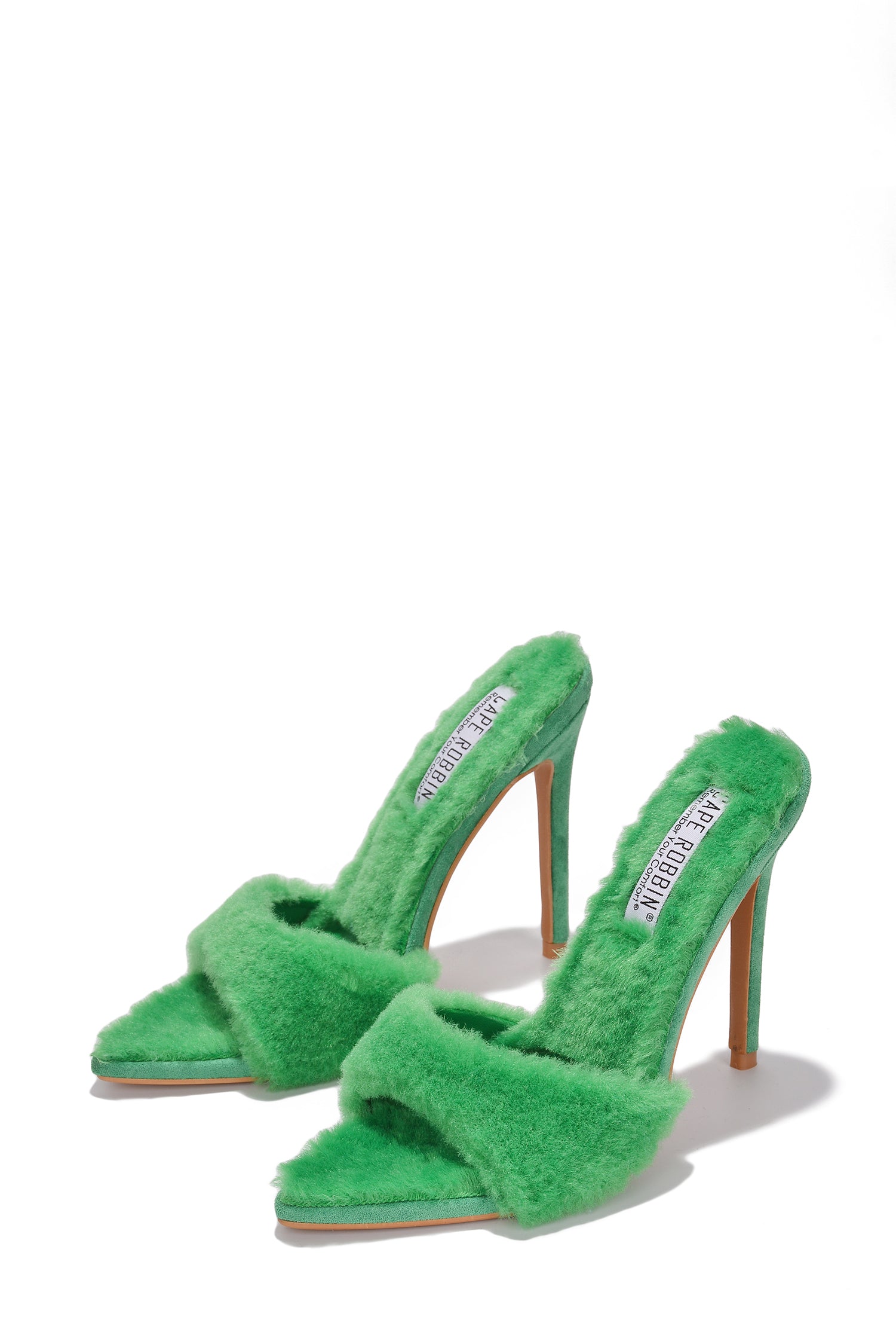 Aspen Faux Fur High Stiletto Heel Mules
