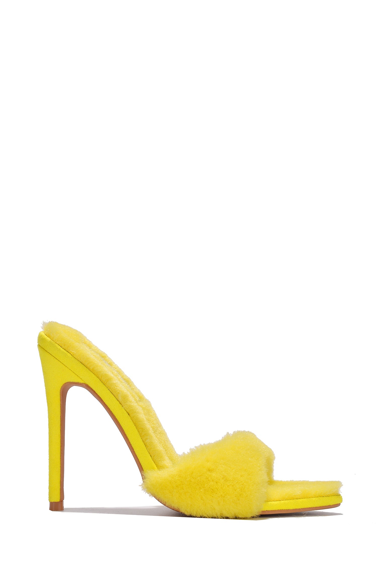 Aspen Faux Fur High Stiletto Heel Mules