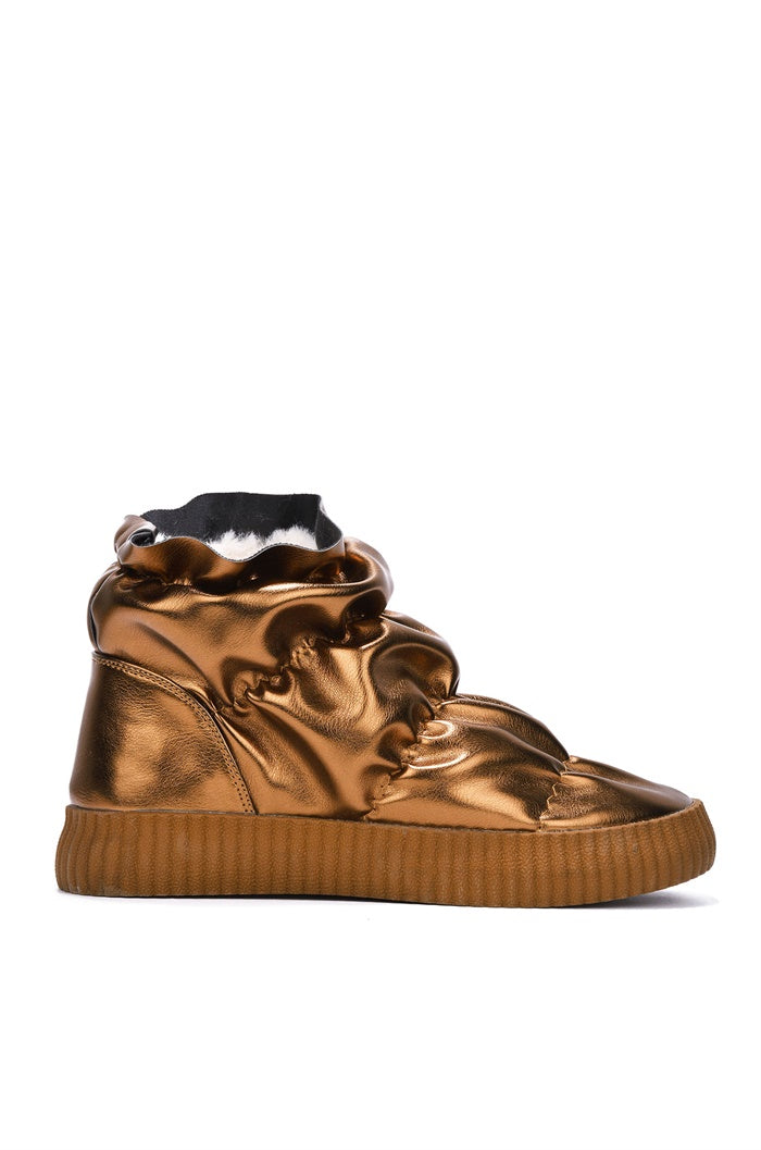 Tahoe With The Girls Metallic Puffer Snow Booties