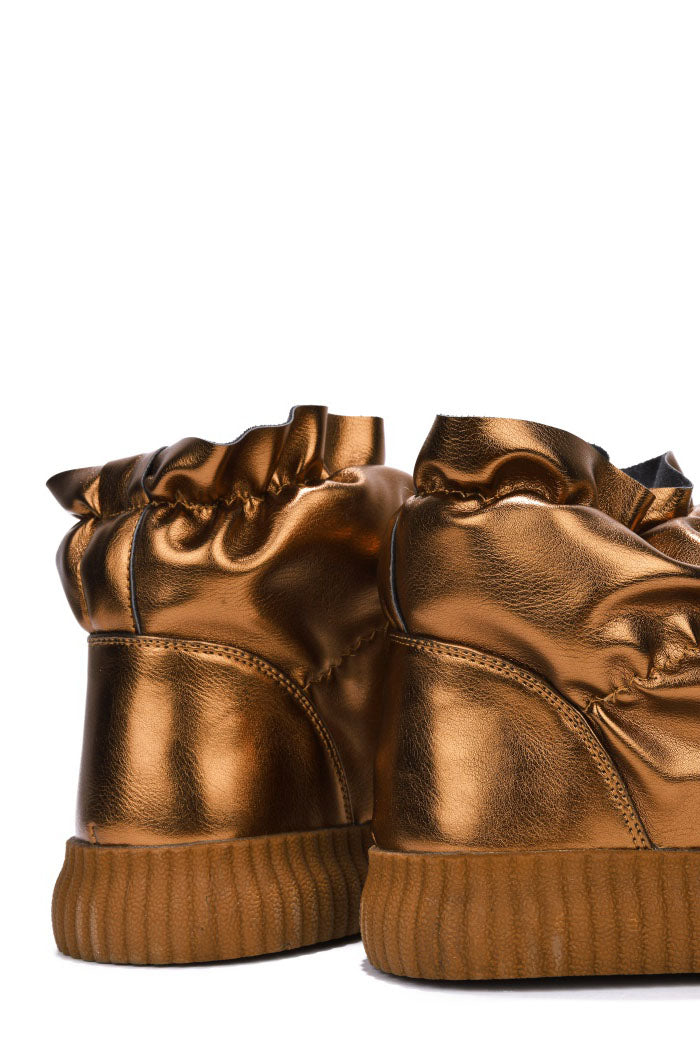 Tahoe With The Girls Metallic Puffer Snow Booties