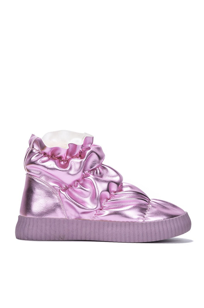 Tahoe With The Girls Metallic Puffer Snow Booties