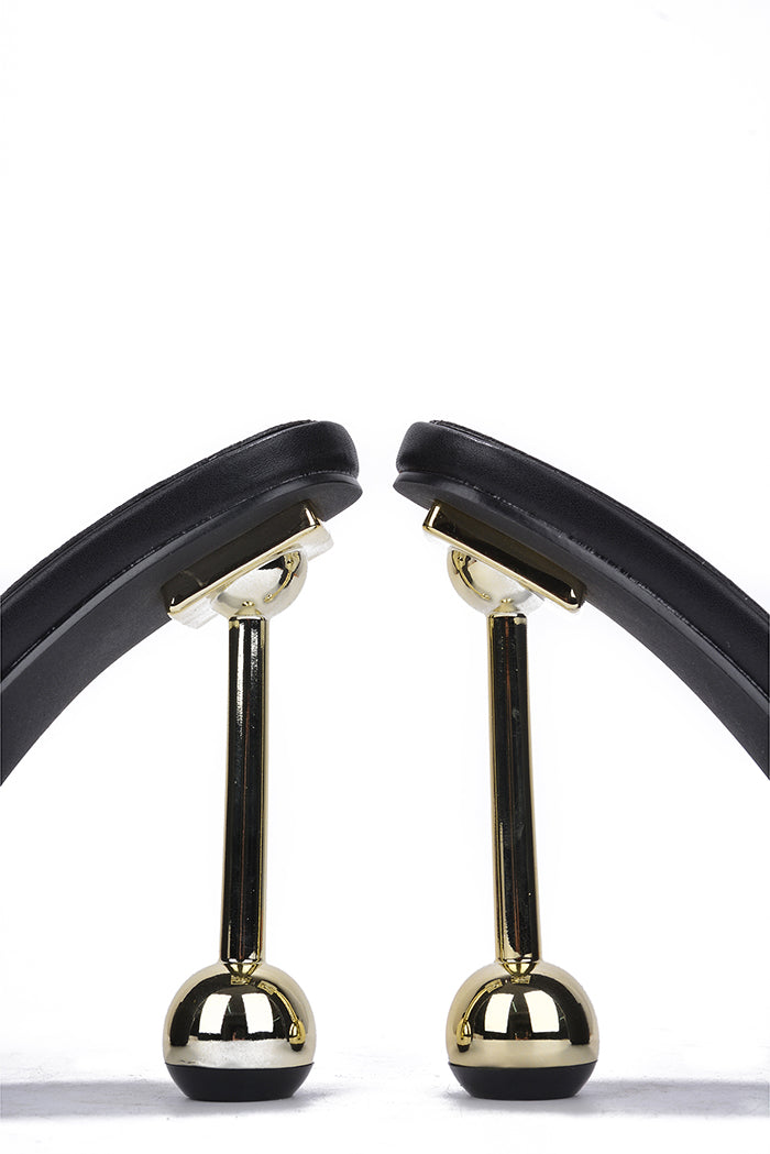 Dani Studded Square Toe High Heel Mules