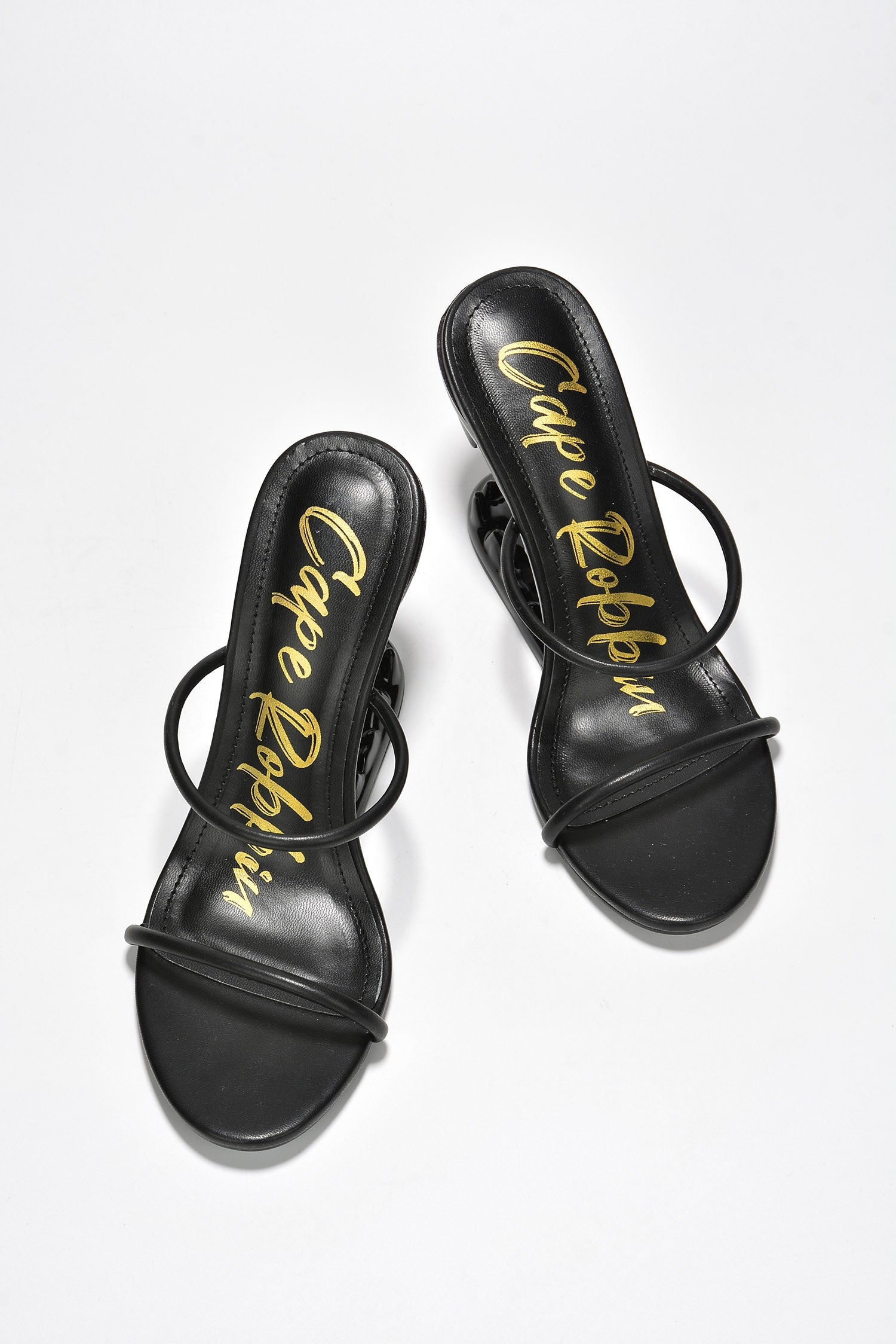 Bite Me Metallic Open Teeth High Heel Sandals