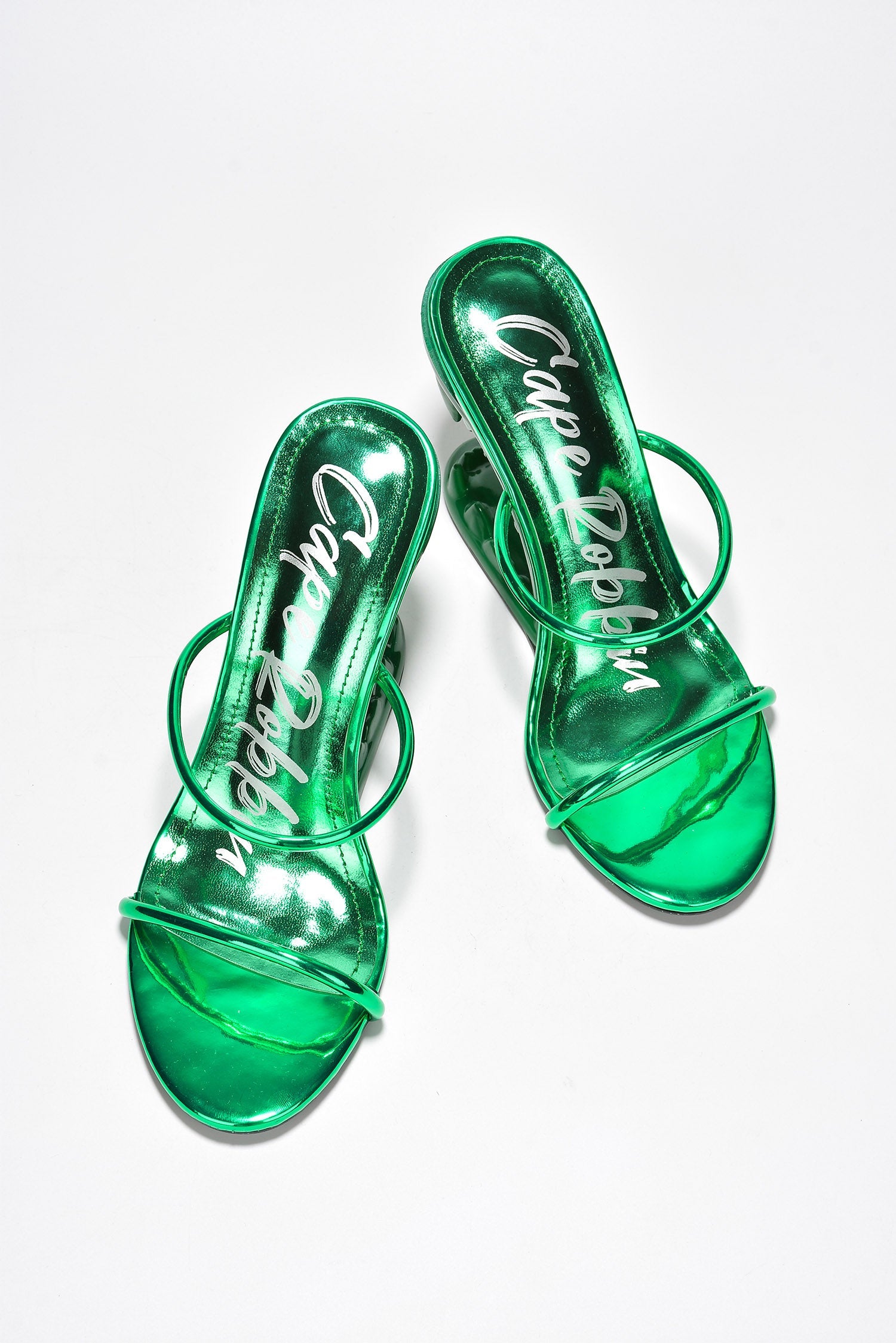 Bite Me Metallic Open Teeth High Heel Sandals
