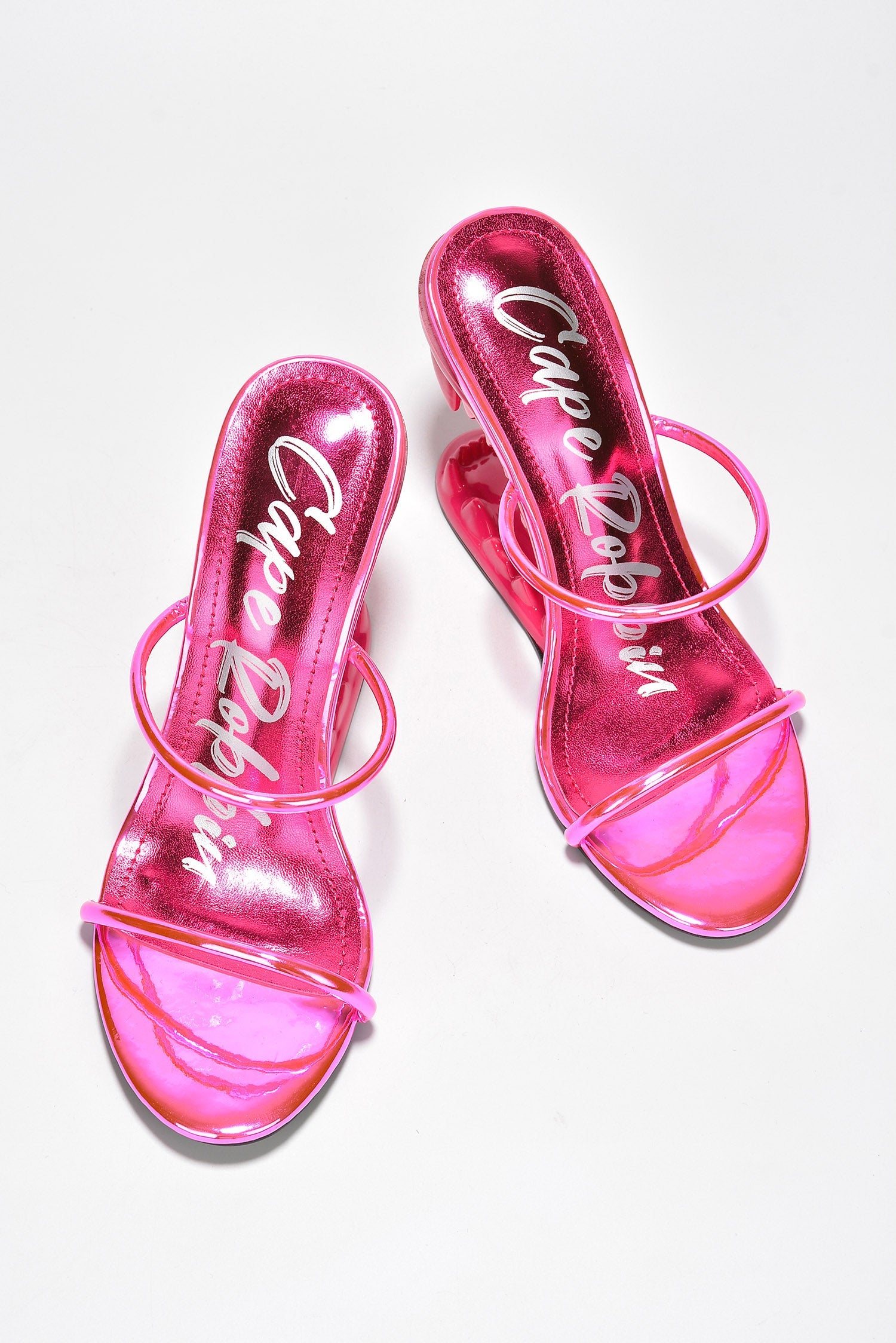 Bite Me Metallic Open Teeth High Heel Sandals