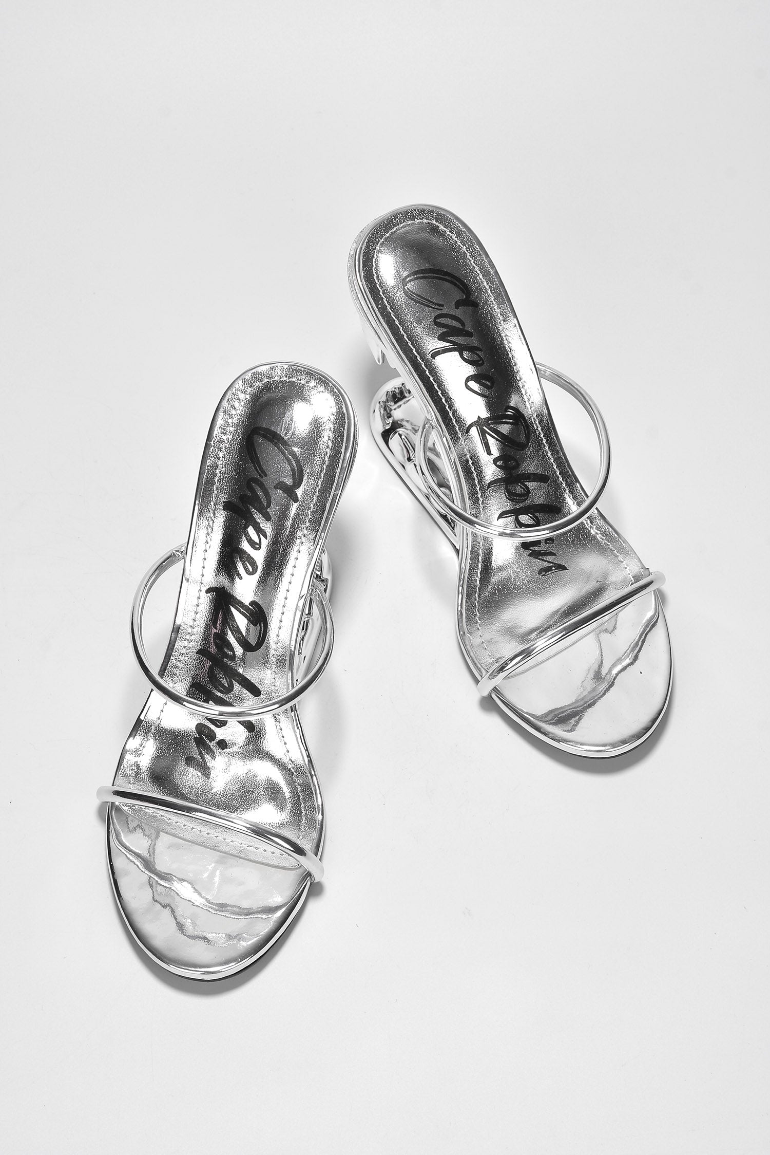 Bite Me Metallic Open Teeth High Heel Sandals