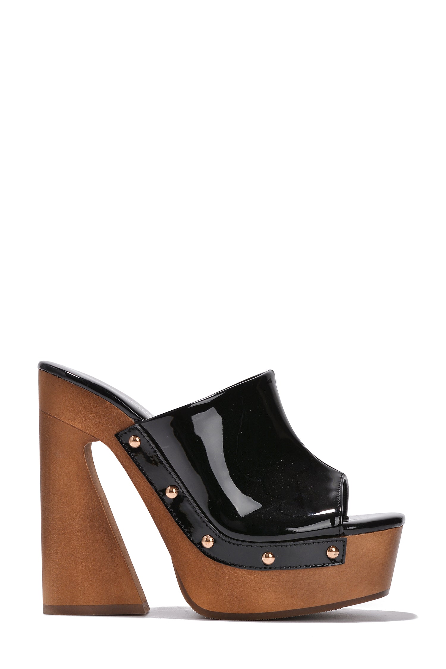 Leila Chunky Lug Sole Square Toe Heels