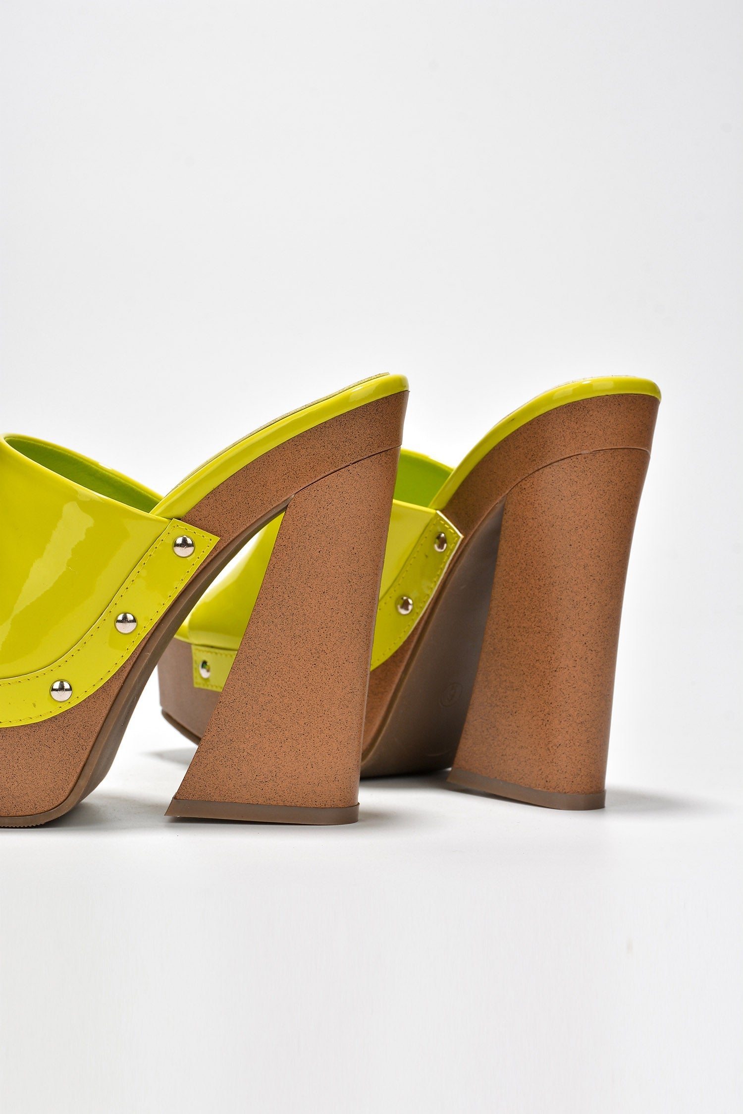 Leila Chunky Lug Sole Square Toe Heels