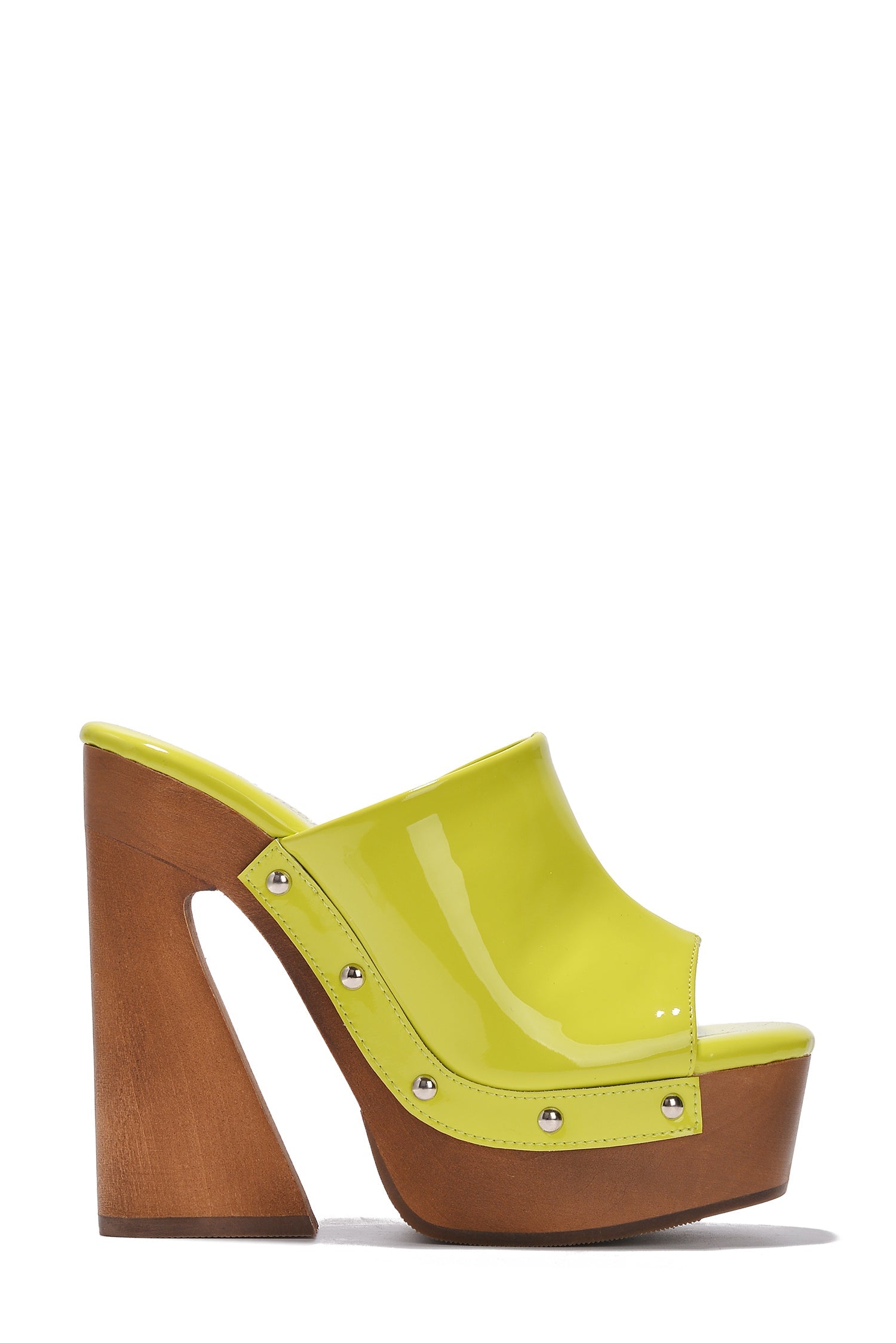 Leila Chunky Lug Sole Square Toe Heels