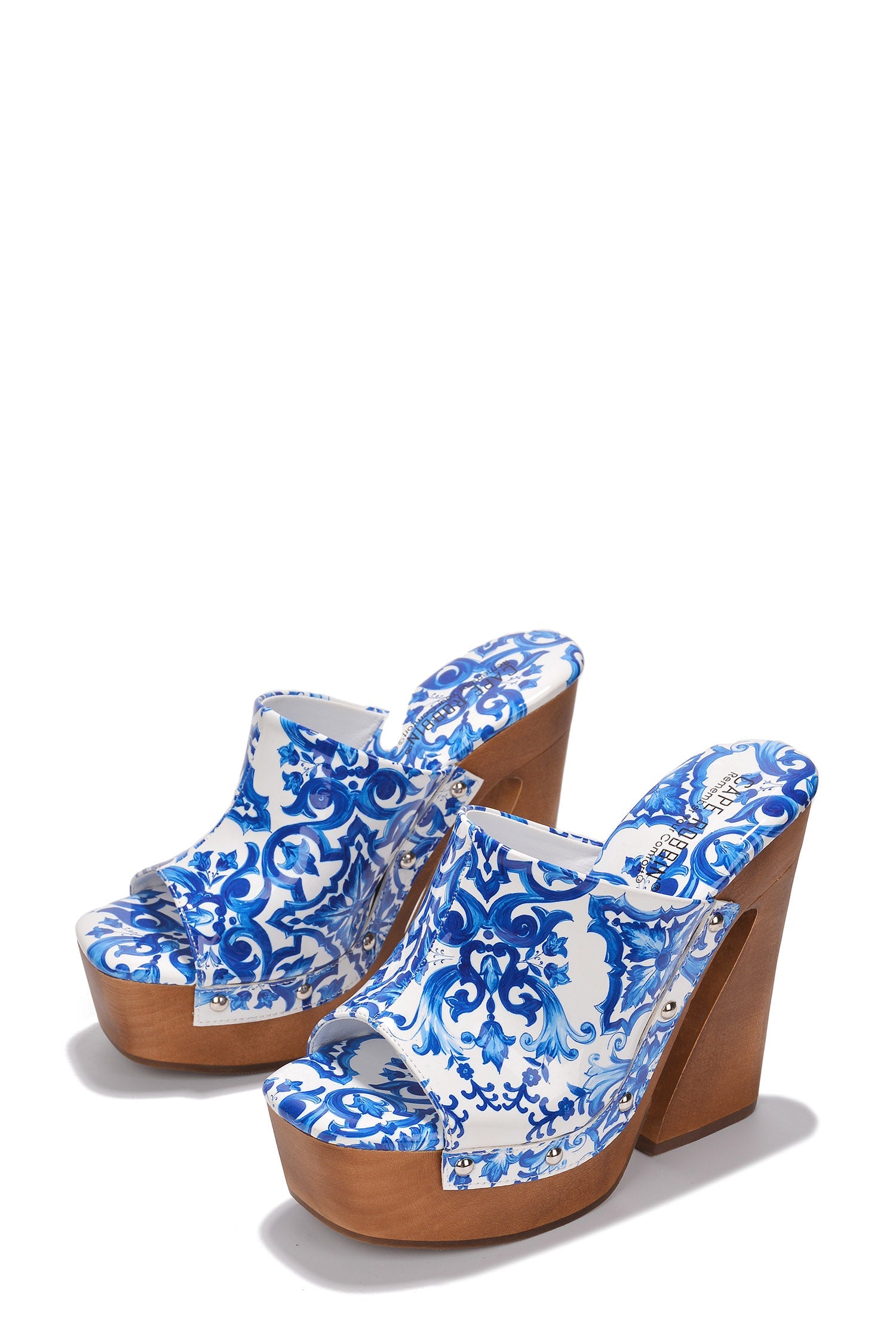Leila Chunky Lug Sole Square Toe Heels
