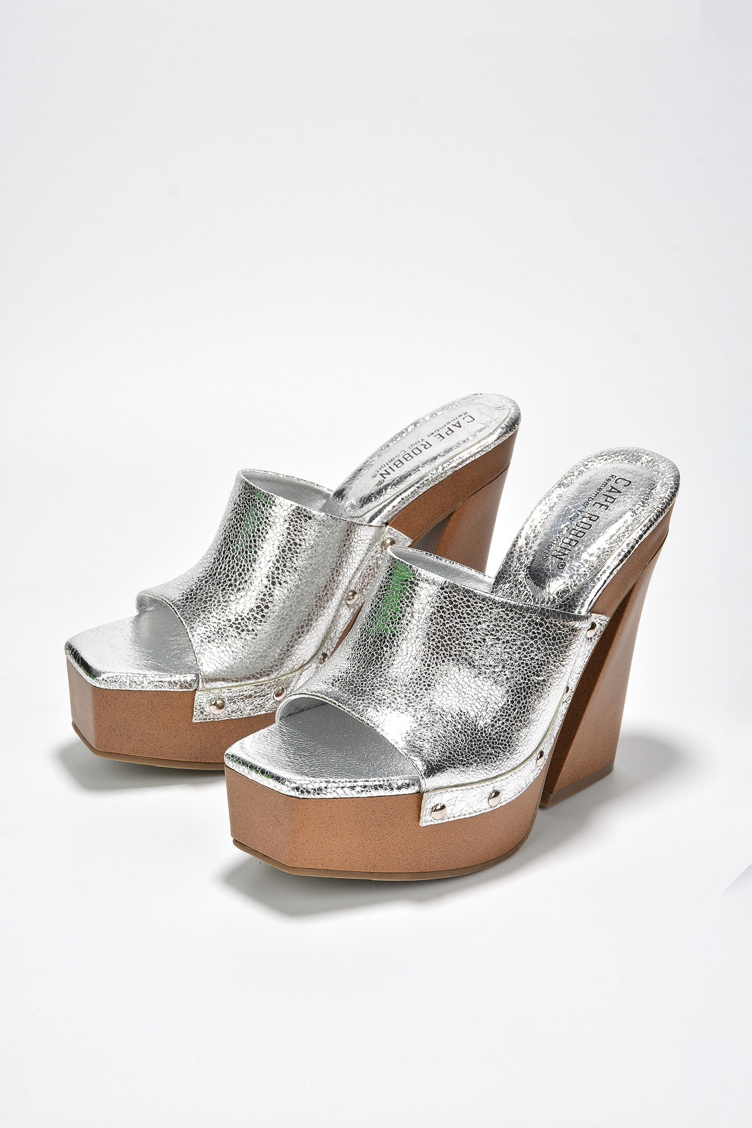 Leila Chunky Lug Sole Square Toe Heels