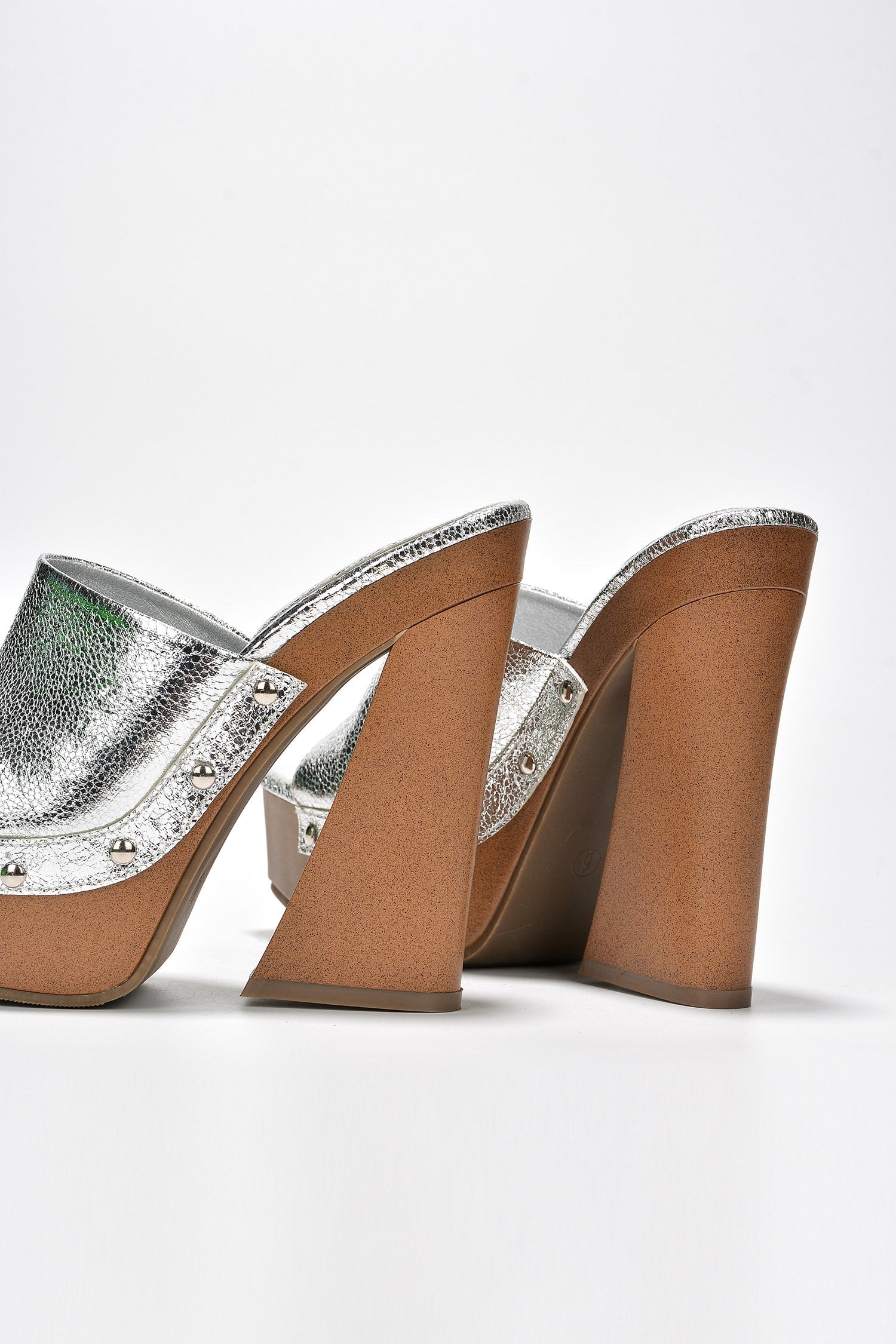Leila Chunky Lug Sole Square Toe Heels