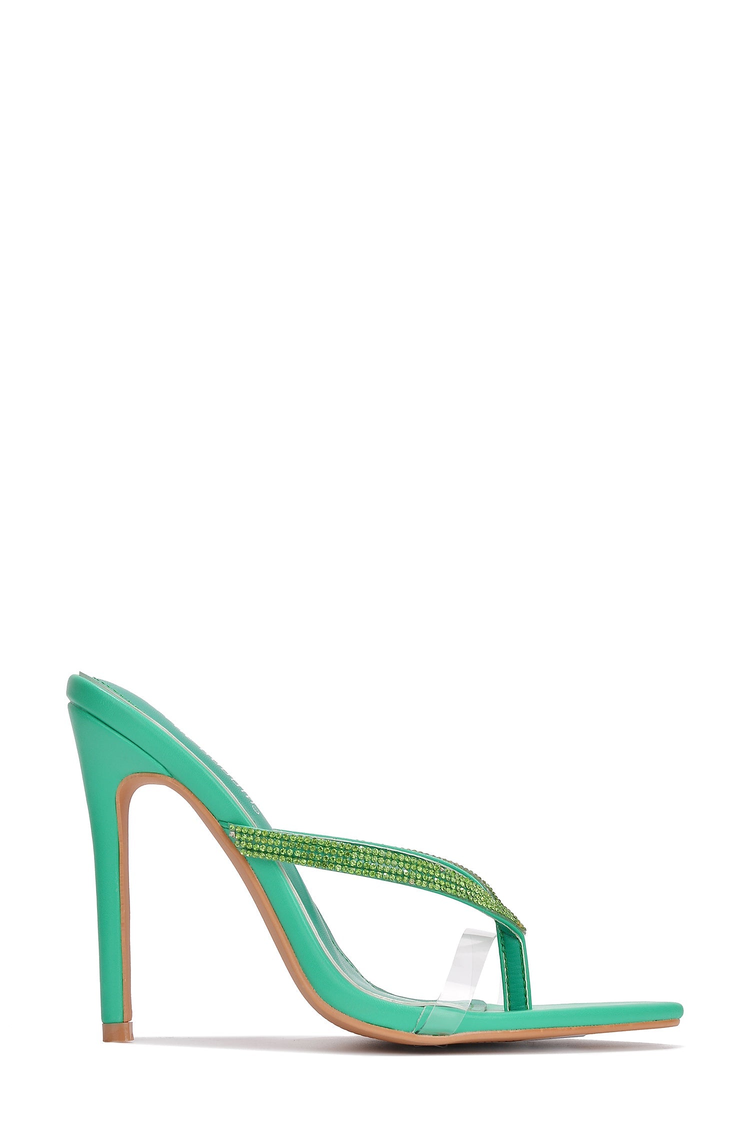 Cora Diamante Detail Thong Strap High Heel Sandals