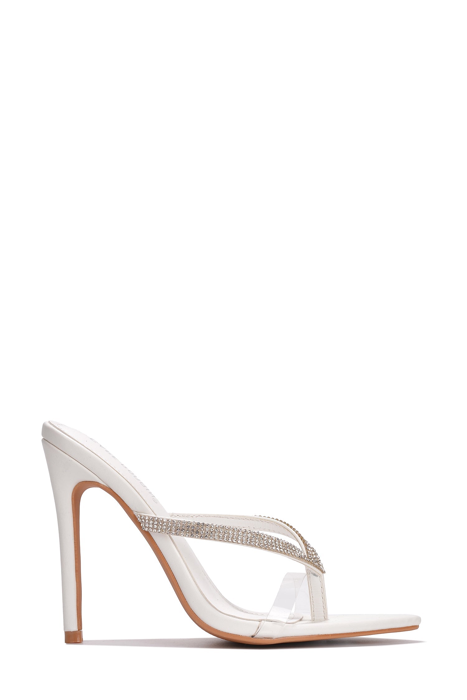 Cora Diamante Detail Thong Strap High Heel Sandals