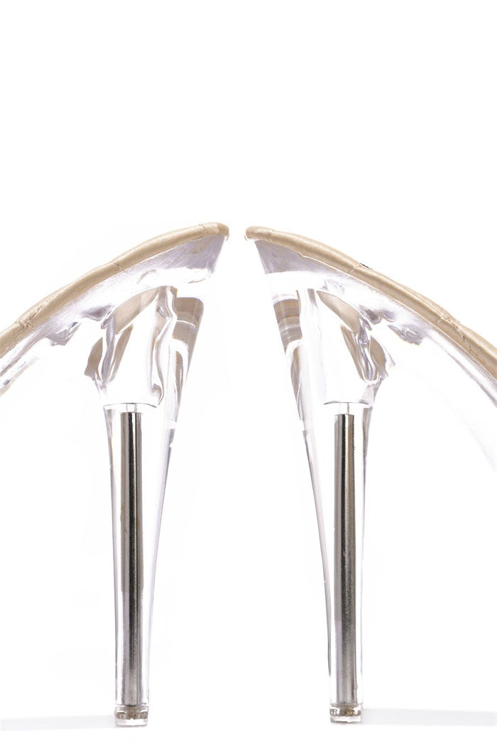 Crystal Rhinestone Studded Ultra High Platform Pleaser Heels