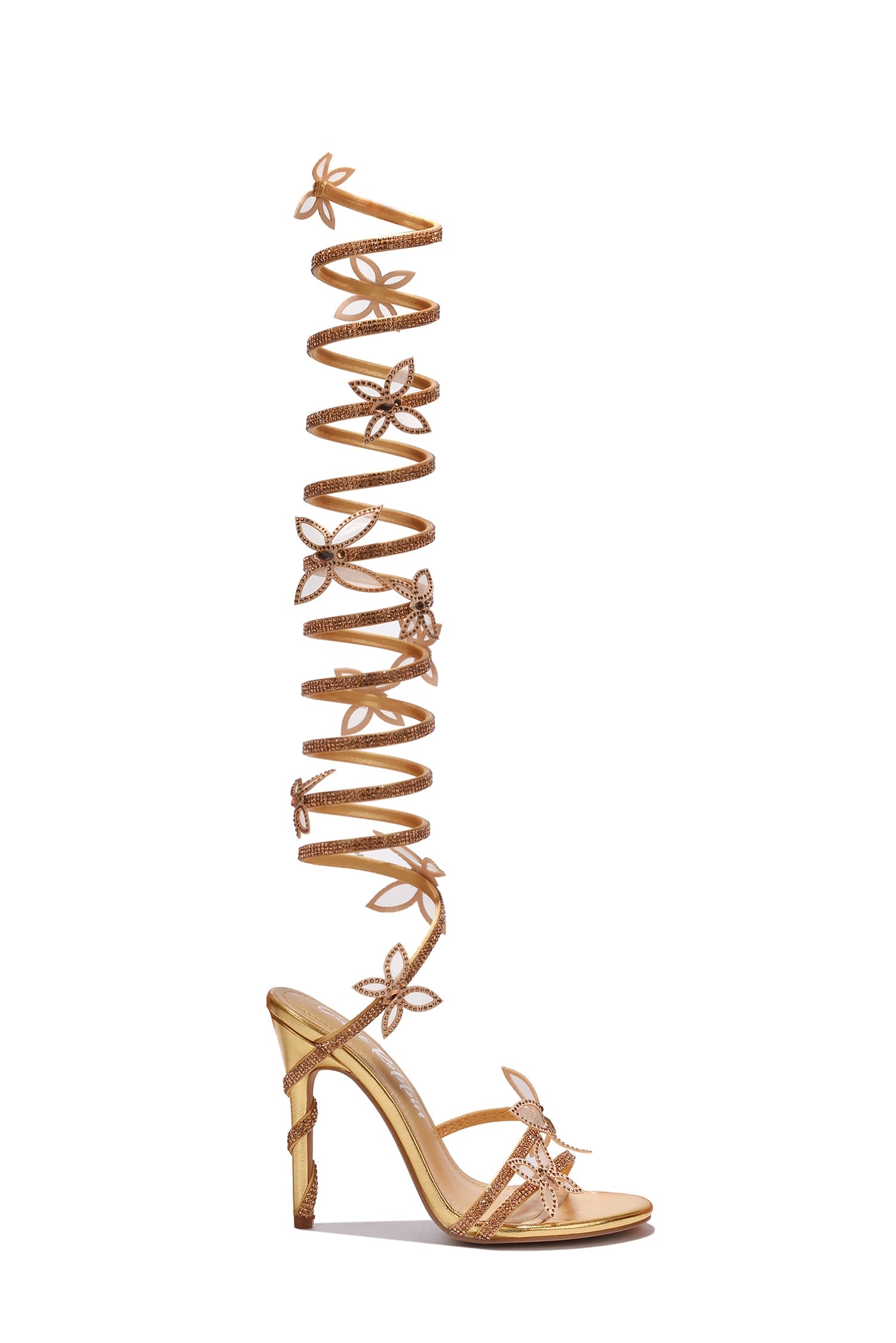 Fairytales Diamante Wrap Around Stiletto High Heels