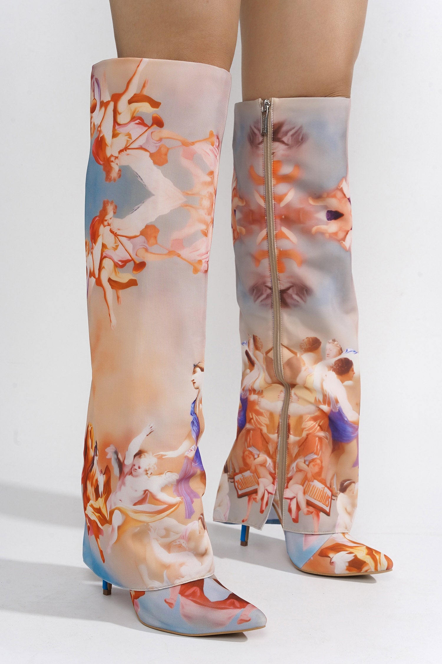 Desperado Fold Over Knee High Boots