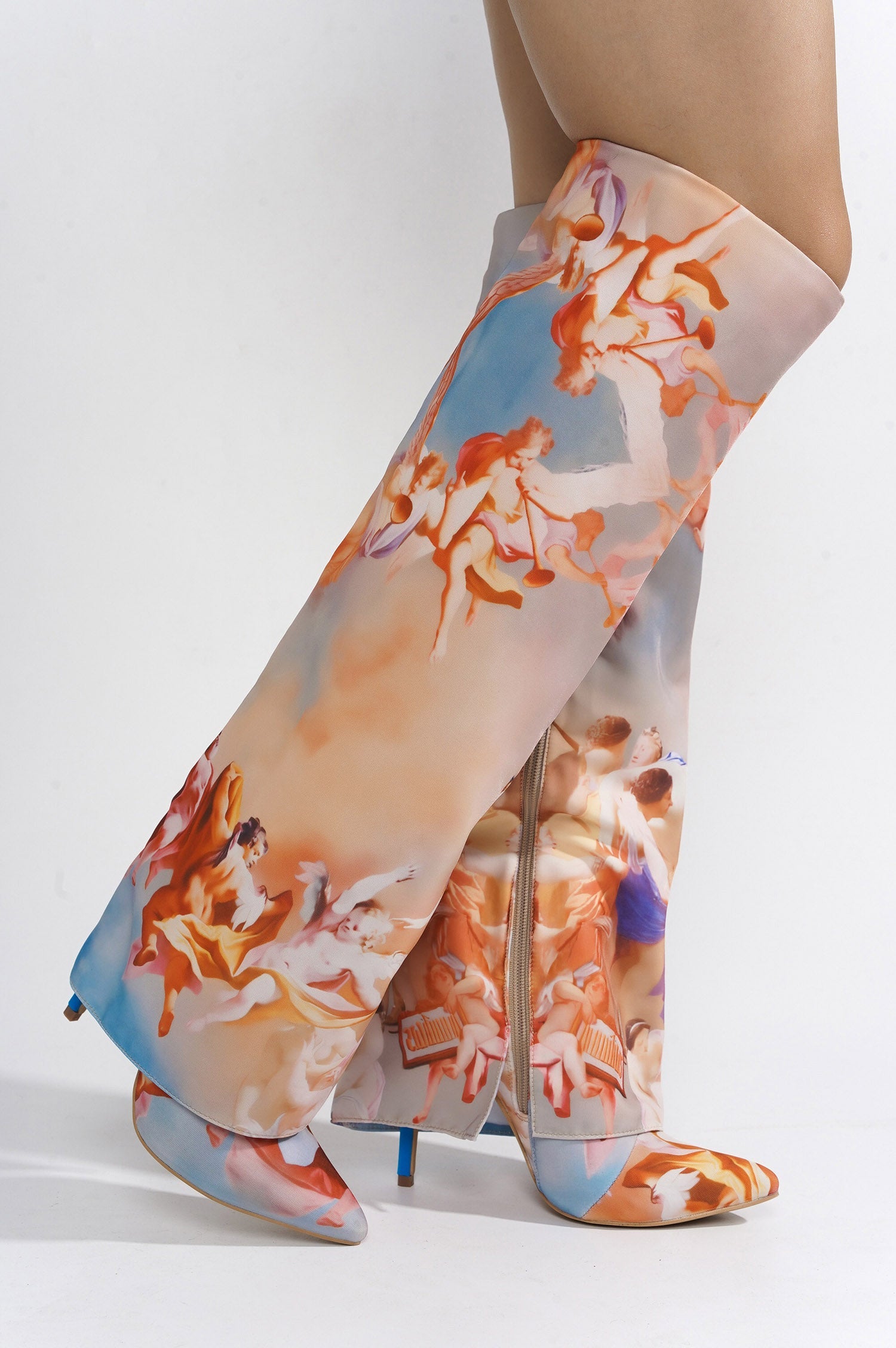 Desperado Fold Over Knee High Boots