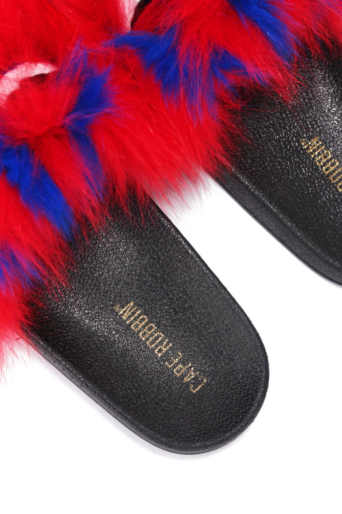 Keep It Cute Fluffy Faux Fur Slides