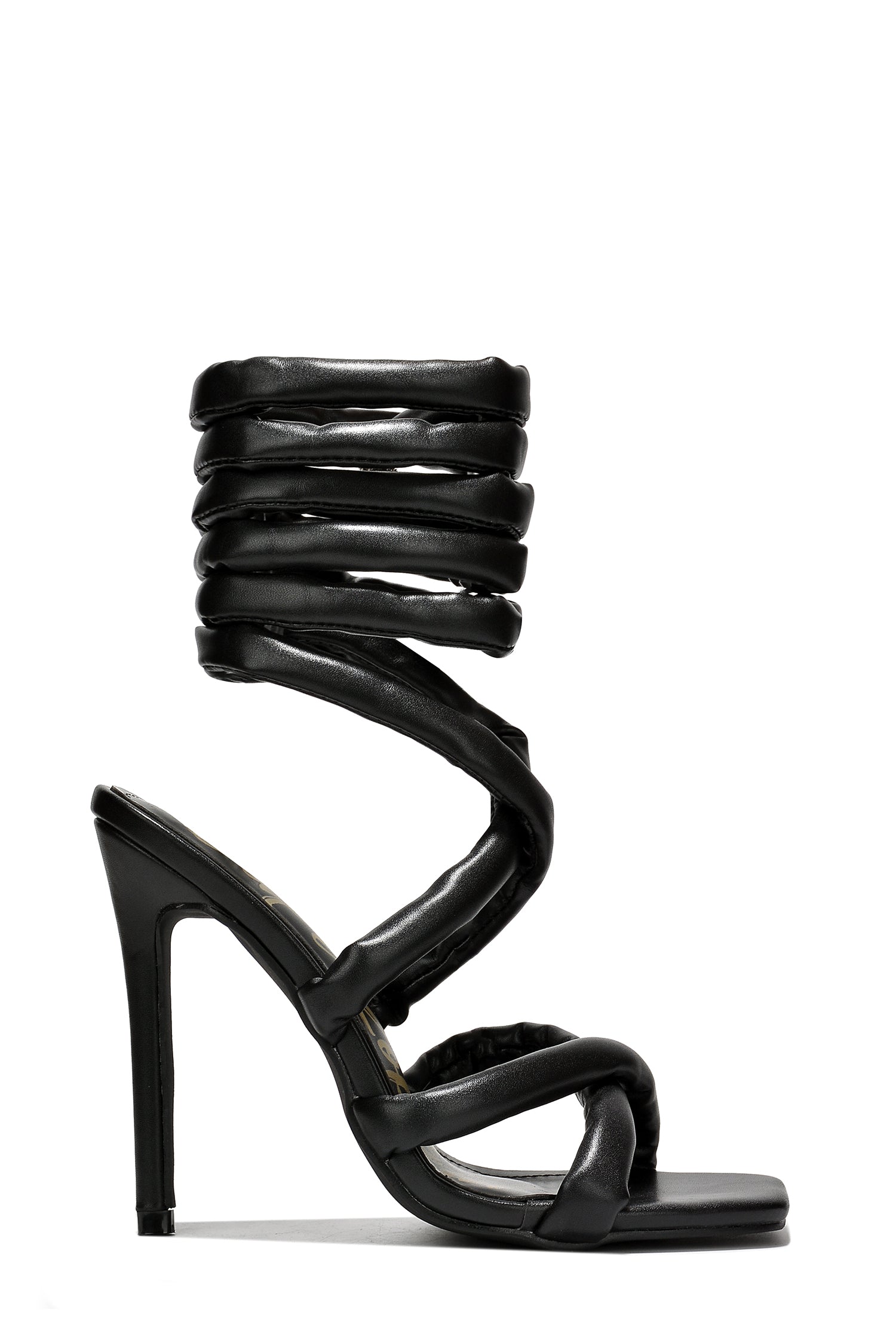 Fayella Lace Up Square Toe Heels