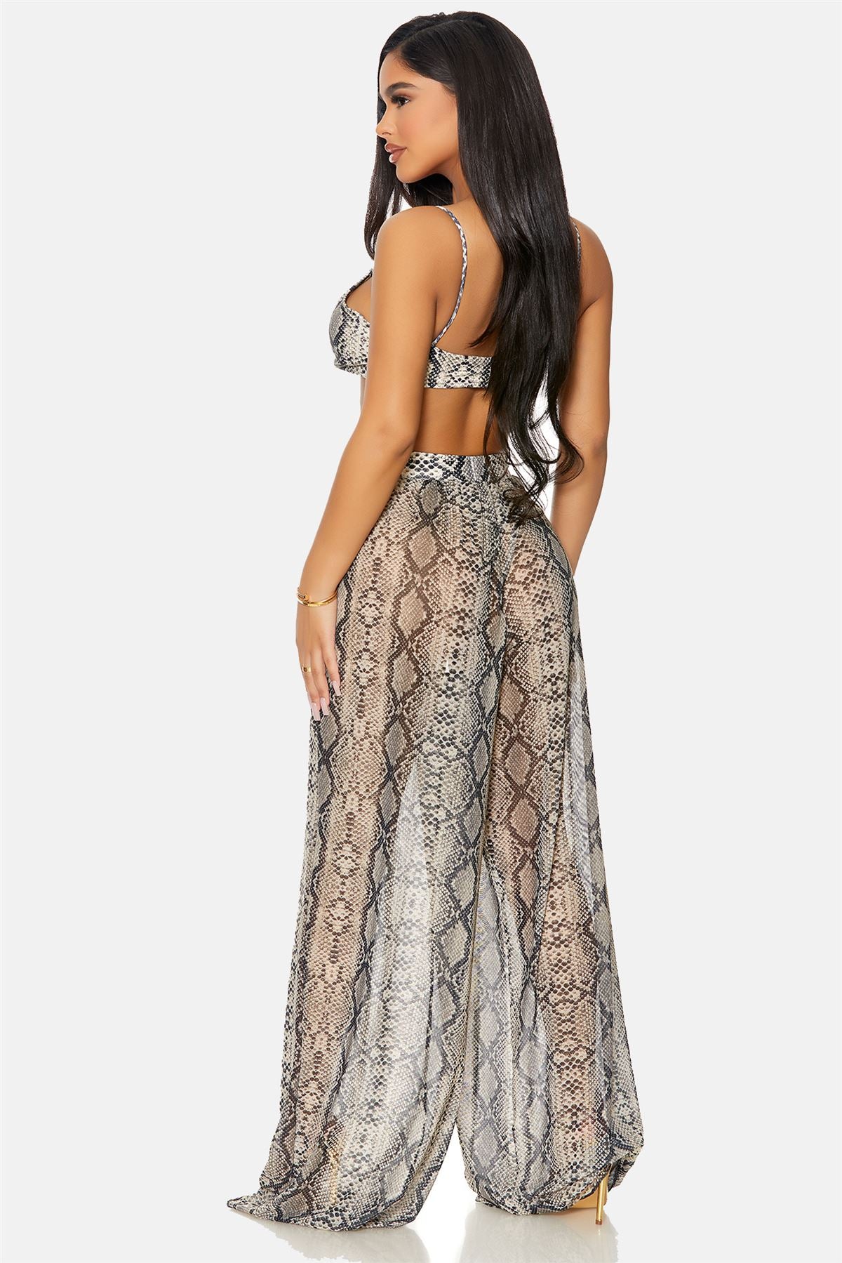 Antilles Mesh Printed Cover Up Pants