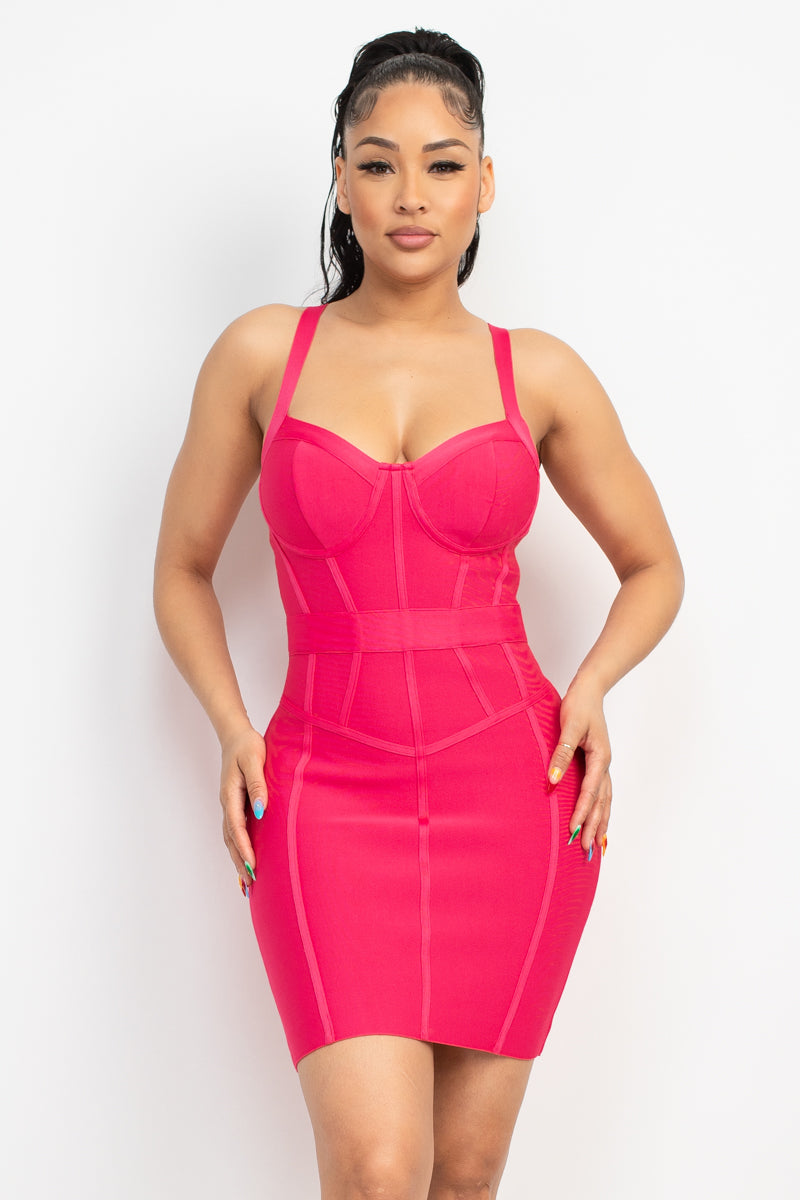 Dinner For Two Bandage Bodycon Dress