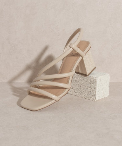 OASIS SOCIETY Ashley - Multi Strap Wooden Heel Sandals