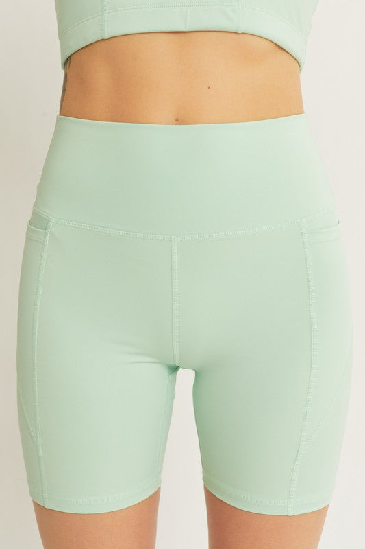 Work It Seam Detail Activewear Biker Shorts