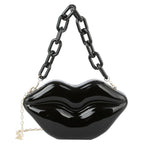 XOXO Acrylic Hard Case Lips Clutch Bag