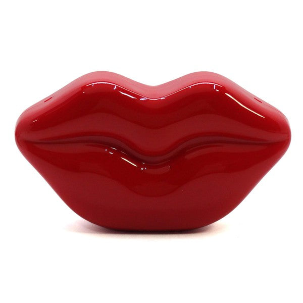XOXO Acrylic Hard Case Lips Clutch Bag